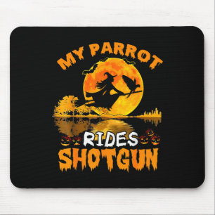 Mein Papagei fährt Shotgun Hexe Fly Broomstick T H Mousepad