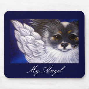 MEIN PAPILLON ENGELS-HUND Mousepad