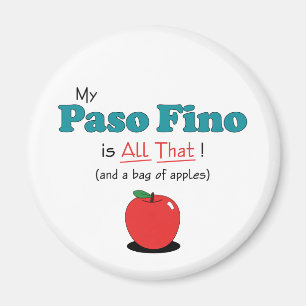 Mein Paso Fino ist alles das! Lustiges Pferd Magnet