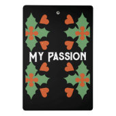 Mein Passionsweißfarbener Murray-Schriftart Mini Klemmbrett (Rückseite)