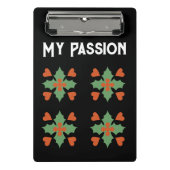 Mein Passionsweißfarbener Murray-Schriftart Mini Klemmbrett (Vorderseite)