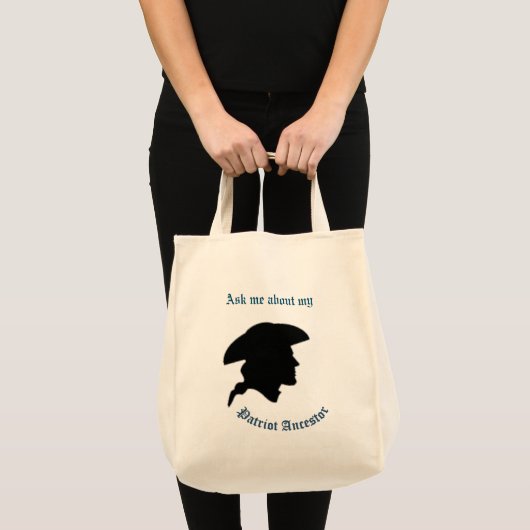 Mein Patriot Ancestor Tote Bag Tragetasche (Vorderseite (Produkt))