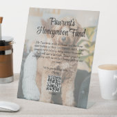 Mein Pawrents Flitterwochen-Fonds QR-Code Sockelschild (In Situ)