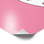 Mein pawsome Valentine Niedlicher Mops & Red Heart Fotodruck (Ecke)