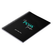 Mein PCOS Tracker Black Polycystic Ovarian Syndrom Notizblock (Linke Seite)