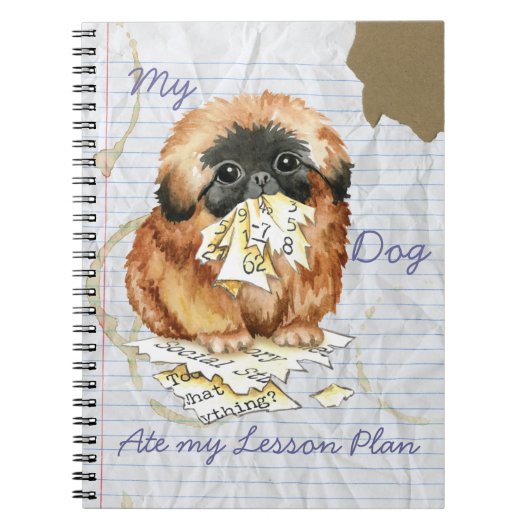 Mein Pekingese Ate my Lessingplan Notizblock (Vorderseite)