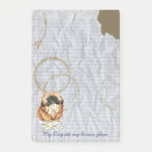 Mein Pekingese Ate my Lessingplan Post-it Klebezettel (Vorderseite)