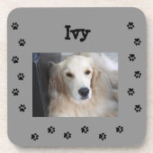 Mein Pelzbaby und meine Pfoten drucken Getränkeuntersetzer (Vorderseite)