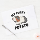 Mein Pelztier, Guinea Quadratischer Aufkleber (Umschlag)