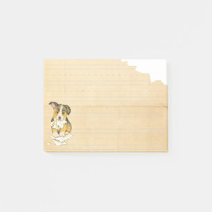 Mein Pembroke-WaliserCorgi aß meine Hausaufgaben Post-it Klebezettel