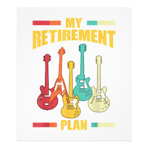 Mein Pensionsplan Electric Gitarre Musical String Fotodruck