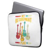 Mein Pensionsplan Electric Gitarre Musical String Laptopschutzhülle (Vorderseite Links)