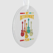 Mein Pensionsplan Electric Gitarre Musical String Ornament (Vorderseite)