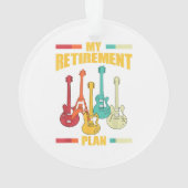 Mein Pensionsplan Electric Gitarre Musical String Ornament (Rückseite)