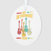 Mein Pensionsplan Electric Gitarre Musical String Ornament (Vorderseite)