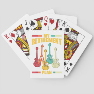 Mein Pensionsplan Electric Gitarre Musical String Spielkarten