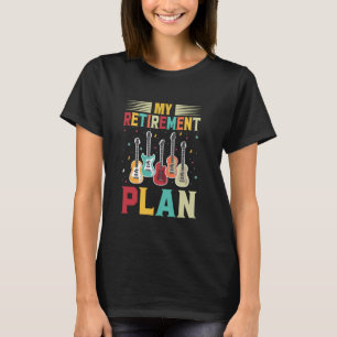 Mein Pensionsplan Electric Gitarre Musical String T-Shirt