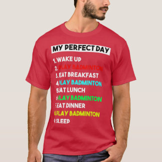 Mein perfekter Badminton Player T Funny Cool T-Shirt
