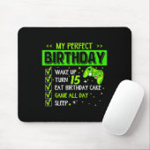 Mein perfekter Geburtstag Level Up 15. Geburtstag  Mousepad (Mit Mouse)