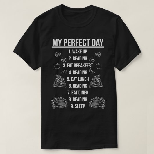 Mein perfekter Tag 1 T-Shirt (Design vorne)