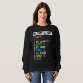 Mein perfekter Tag beim Fernsehen Sweatshirt (Vorne ganz)