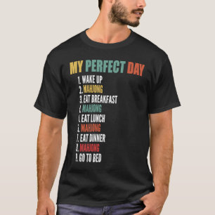 Mein perfekter Tag Funny Mahjong T-Shirt