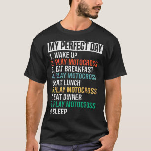Mein perfekter Tag Funny Motocross Player Liebe Mo T-Shirt