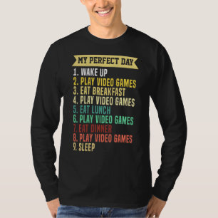 Mein perfekter Tag für Gaming und Videospiele T-Shirt