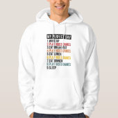 Mein perfekter Tag für Videospiele Hoodie (Vorderseite)
