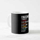 Mein perfekter Tag Larping Geek RPG-Nerd Kaffeetasse (Vorderseite Links)