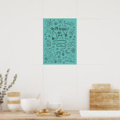 Mein perfekter Tag - positives Denken 2 Poster (Küche)
