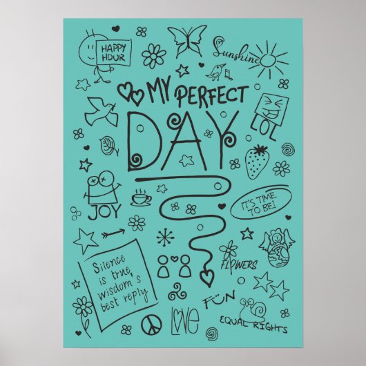 Mein perfekter Tag - positives Denken 2 Poster (Vorne)
