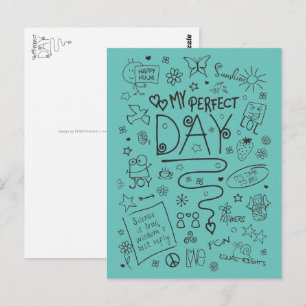 Mein perfekter Tag - positives Denken 2 Postkarte