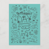Mein perfekter Tag - positives Denken 2 Postkarte (Vorderseite)