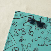 Mein perfekter Tag - positives Denken 2 Strandtuch (Beispiel)