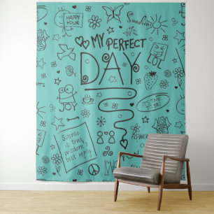 Mein perfekter Tag - positives Denken 2 Wandteppich