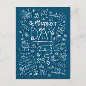 Mein perfekter Tag - positives Denken 2a Postkarte (Vorderseite)