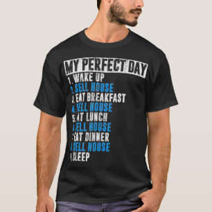 Mein perfekter Tag Realtor-Geschenk Immobilienmakl T-Shirt