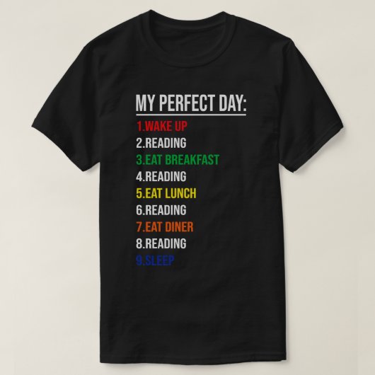 Mein perfekter Tag T-Shirt (Design vorne)