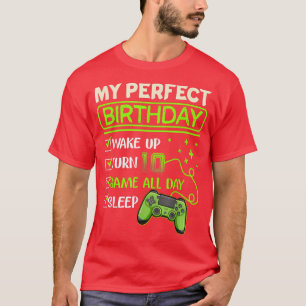 Mein perfekter Tag Videospiele Gaming Geschenke 10 T-Shirt