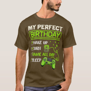 Mein perfekter Tag Videospiele Gaming Geschenke 9. T-Shirt