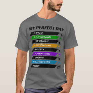 Mein perfekter Tag Videospiele großartig coole Gam T-Shirt