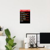 Mein perfekter Tag - Videospiele Poster (Heimbüro)