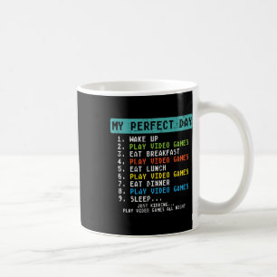 Mein perfekter Tag Videospiele spielen Lustiger Ga Kaffeetasse