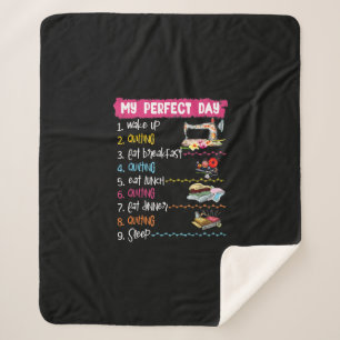 Mein perfekter Tag Weckte auf Quilting und Nähen Sherpadecke