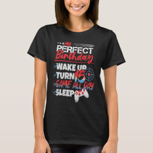 Mein perfektes 15. Geburtstag 15 Jahre Junge Girl  T-Shirt