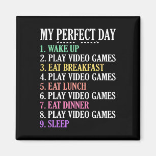 Mein perfektes Day Gaming Kleidungsstück Computer Magnet