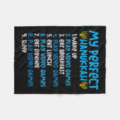 Mein perfektes Hanukkah Video Game Chanukah Juden Fleecedecke (Vorderseite (Horizontal))