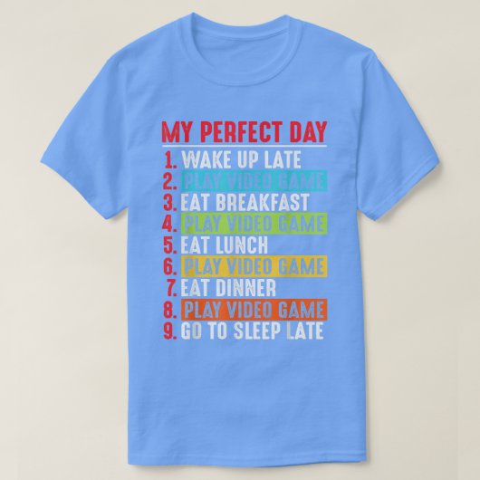 Mein perfektes Videospiel  T-Shirt (Design vorne)