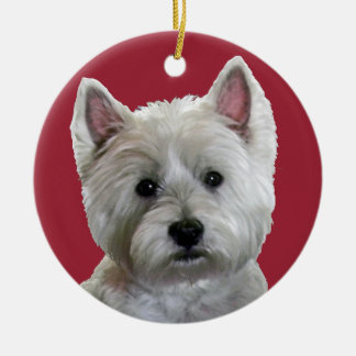 MEIN PERFEKTES WESTIE KERAMIK ORNAMENT